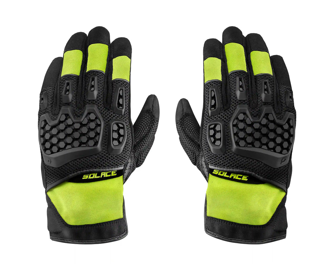 AIRX DUALSPORT CE GLOVES (NEON GREEN )