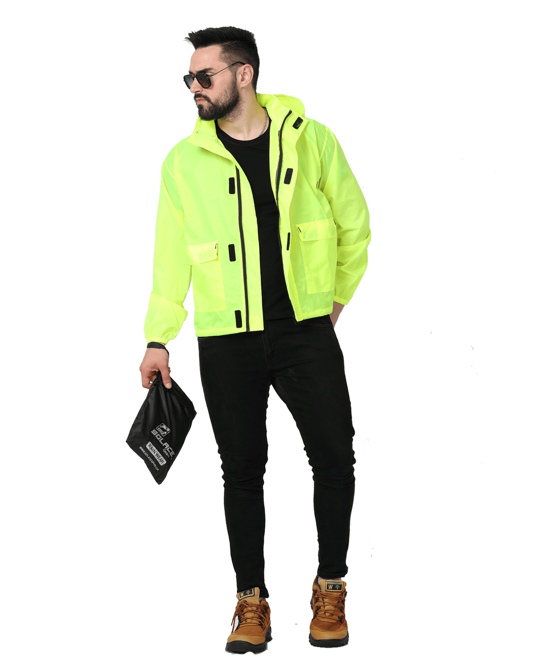 rainpro jacket neon 8
